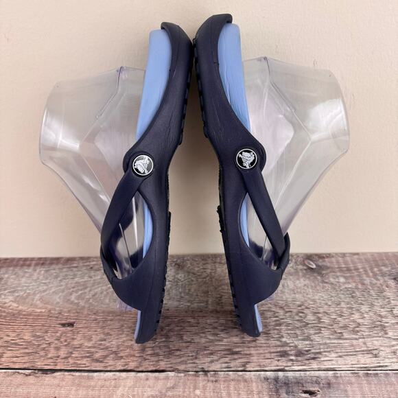 Crocs Blue Strappy Sandals Womens Size 10 READ - Picture 4 of 13